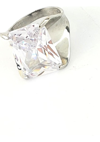 Zirkon Taşlı 925ayar Gümüş Tasarım Tek taş Yüzük fırsatları