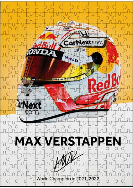 Ahşap Mdf Puzzle Yapboz Max Verstappen Formula 1 255 Parça 35*50 cm