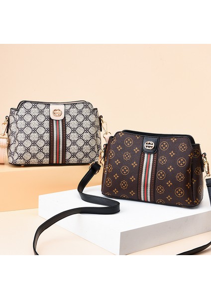 Orta Yaşlı Kadın Çantası Yeni Moda Retro Küçük Çanta Kore Tarzı Rahat Anne Çantası Büyük Kapasiteli Tek Omuz Crossbody Çanta (Yurt Dışından) modelleri