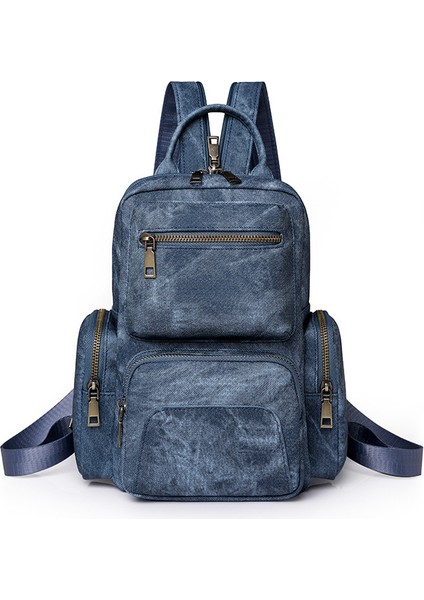 Yeni Rahat Pu Küçük Sırt Çantası Seyahat Retro Çok Amaçlı Crossbody Çanta (Yurt Dışından)