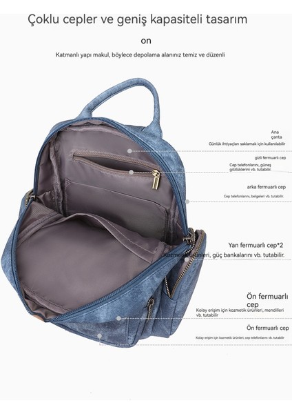 Yeni Rahat Pu Küçük Sırt Çantası Seyahat Retro Çok Amaçlı Crossbody Çanta (Yurt Dışından) fiyatları