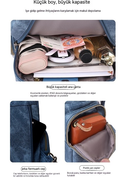 Yeni Rahat Pu Küçük Sırt Çantası Seyahat Retro Çok Amaçlı Crossbody Çanta (Yurt Dışından) modelleri