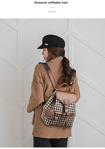 Moda Balıksırtı Sırt Çantası Büyük Kapasiteli Basit Bayan Sırt Çantası (Yurt Dışından) modelleri