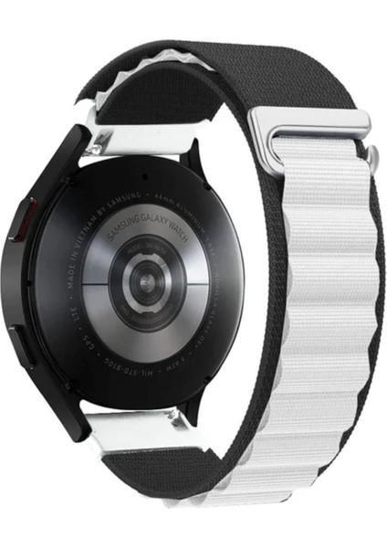 Xiaomi Mi Watch Yuvarlak Kasa Uyumlu 22MM Uyumlu Kordon Alpine Loop Bez Kordon 22MM
