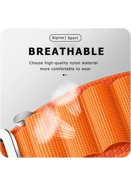 Xiaomi Mi Watch Yuvarlak Kasa Uyumlu 22MM Uyumlu Kordon Alpine Loop Bez Kordon 22MM