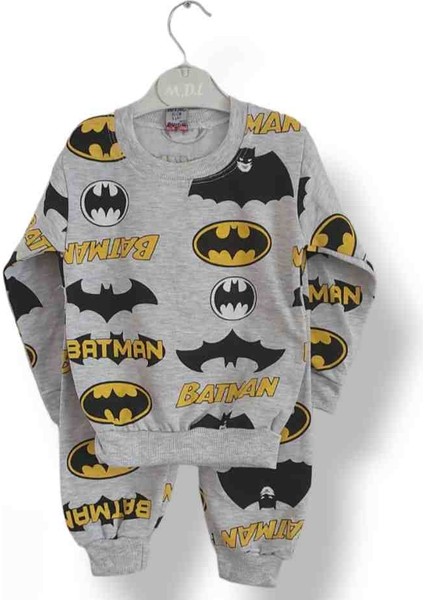 Balam Erkek Çocuk Batman Baskılı Alt Üst Eşofman Takımı Pijama