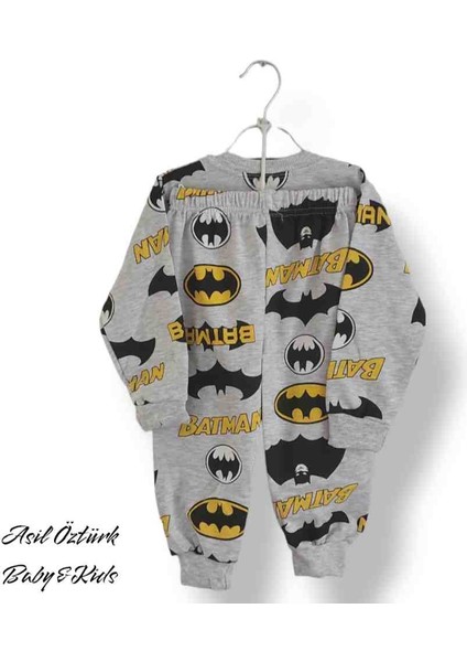 Balam Erkek Çocuk Batman Baskılı Alt Üst Eşofman Takımı Pijama