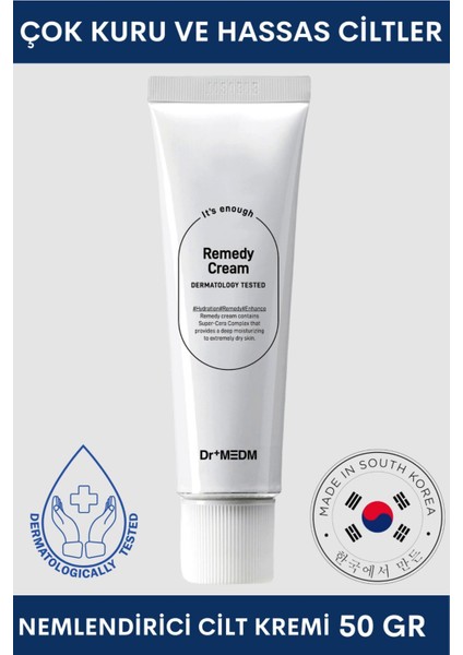 Dr+ Medm Facial Remedy Kuru ve Hassas Ciltler Için Yüz Kremi 50 gr