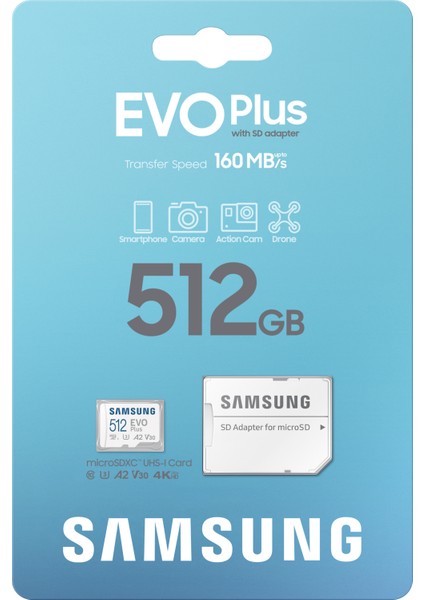 Evo Plus 512GB Microsd Hafıza Kartı MB-MC512SA/APC