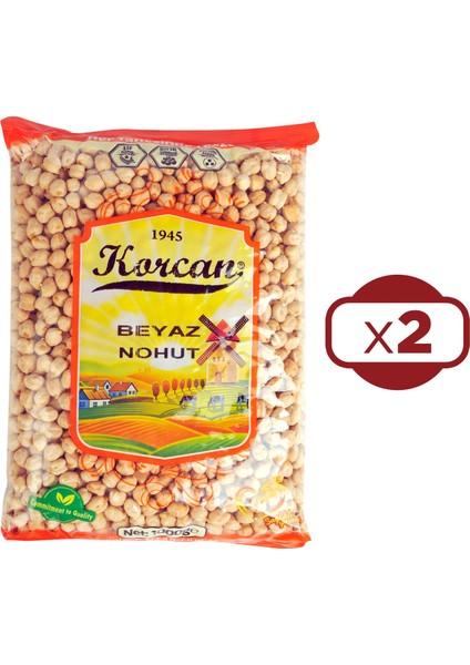 Beyaz Nohut 1 kg 8 mm x 2 Adet