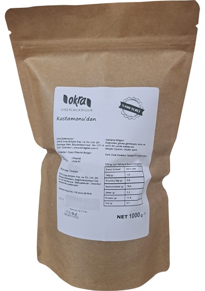 Siyez Bulguru - Pilavlık Yerli - 1000GR - Kastamonu İhsangazi Bölgesi Mahsulü. fiyatları