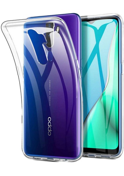 Oppo A9 2020 Kılıf Lüx Şeffaf Silikon 277097