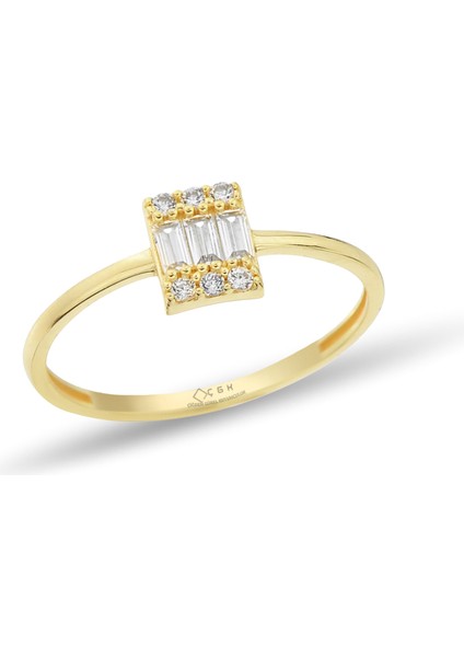 Taşlı Altın Yüzük YZKKCGK006