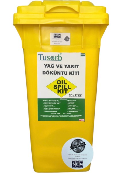- Semedis Yağ Döküntü Kiti 90 Litre
