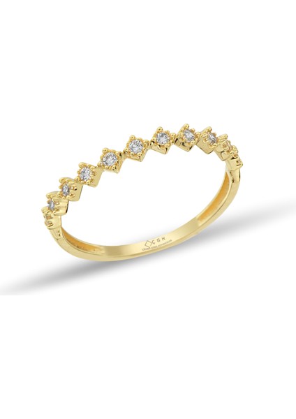 Taşlı Altın Yüzük YZKKCGK009