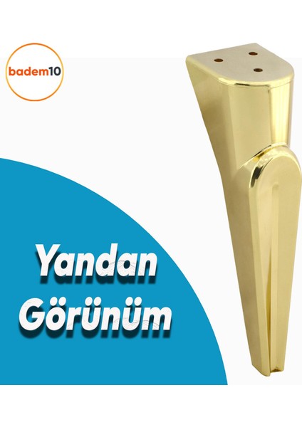 Nota Mobilya Kanepe Sehpa Tv Ünitesi Koltuk Ayağı Baza Ayakları Altın Gold 23 cm modelleri
