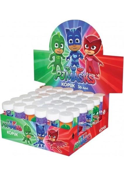 LPJ3837 Balonevi, Pj Masks Köpük Balon 36'lı Kutu