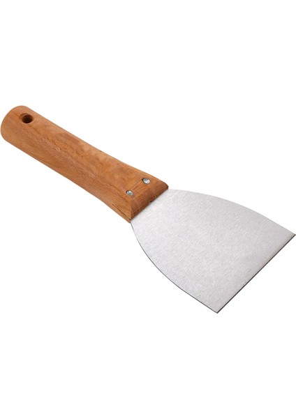 Ahşap Saplı Metal Macun Spatula Temizlik Boya Sıva Kazıma Harç Karıştırma Ispatulası 8 cm