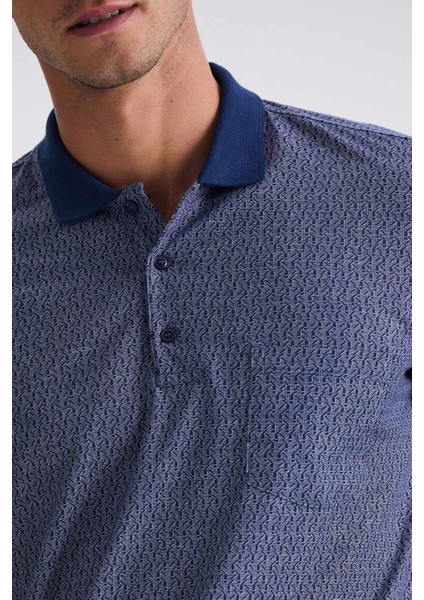 Lacivert Klasik Kalıp Erkek Polo Yaka T-Shirt modelleri