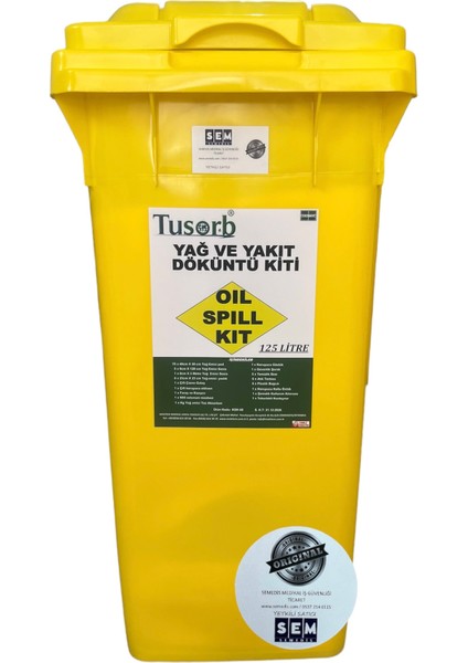 Tusorb- Semedis Yağ Döküntü Kiti 125 Litre