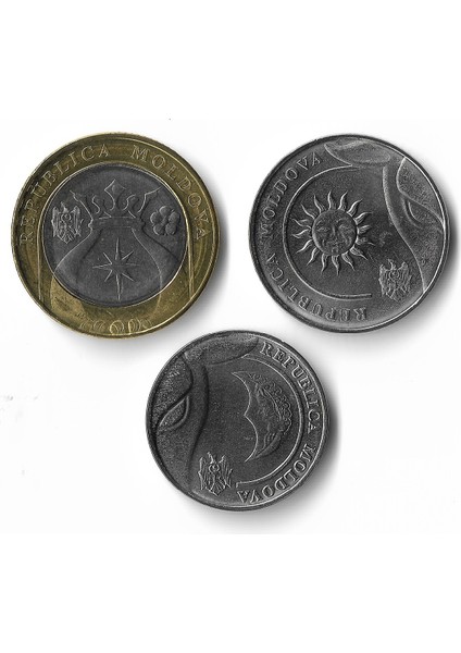 Moldova 2018/22 Yılı Madeni Para Seti 3 Parça fiyatları