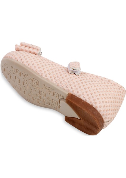 Kız Çocuk Babet Ayakkabı 21-25 Numara Pudra fiyatları