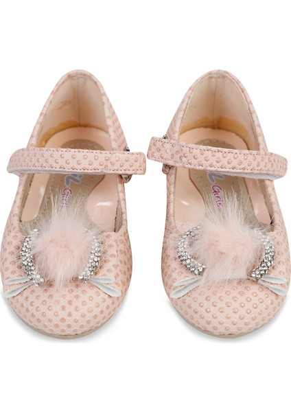 Kız Çocuk Babet Ayakkabı 21-25 Numara Pudra modelleri
