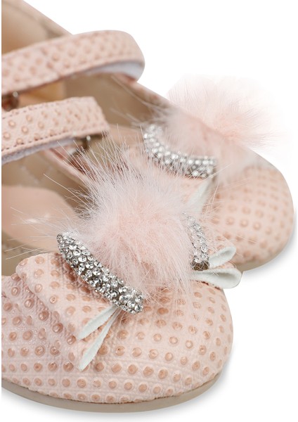 Kız Çocuk Babet Ayakkabı 21-25 Numara Pudra indirimleri