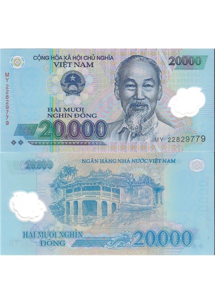 Vietnam 2020 Yılı Polimer 20.000 Dong Yabancı Kağıt Para Çil (Unc) Koleksiyon Para