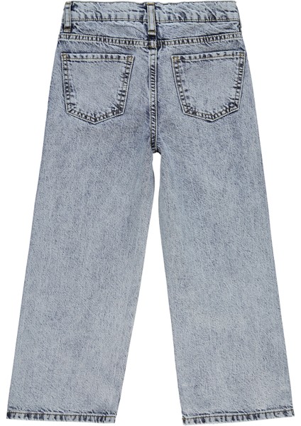 Kız Çocuk Pantolon 6-9 Yaş Açık Mavi fiyatları