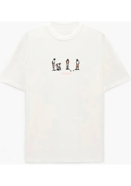 Bisiklet Yaka Club Petanque Baskılı Oversize Erkek T-Shirt indirimleri