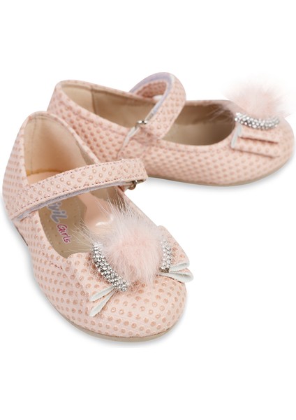 Kız Çocuk Babet Ayakkabı 21-25 Numara Pudra fırsatları