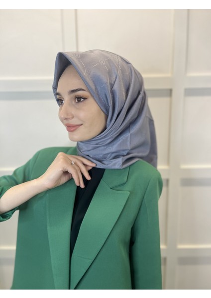 Jakarlı Monogram Eşarp, Piramit Monogram, Desenli Eşarp 01009 fiyatları