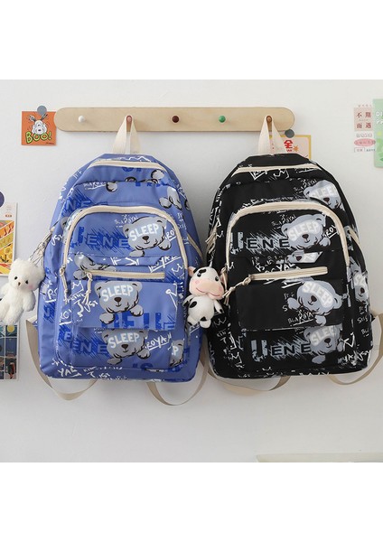 Öğrenci Okul Çantası 2022 Kore Yeni Büyük Kapasiteli Grafiti Gelgit Serin Rahat Sırt Çantası (Yurt Dışından) modelleri