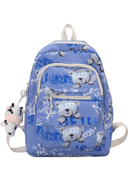 Öğrenci Okul Çantası 2022 Kore Yeni Büyük Kapasiteli Grafiti Gelgit Serin Rahat Sırt Çantası (Yurt Dışından) indirimleri