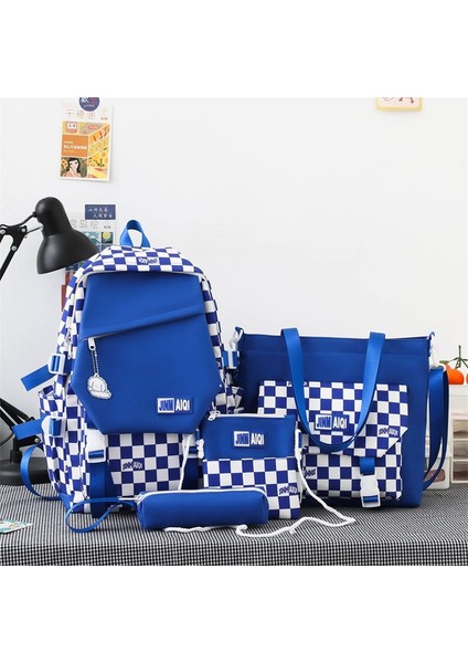 Ilkokul Kız Okul Çantası Ortaokul Öğrencileri Üçüncü Ila Altıncı Sınıf Tüm Maç Ekose Büyük Kapasiteli Sırt Çantası (Yurt Dışından)