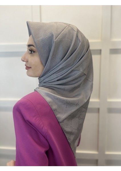 Jakarlı Monogram Eşarp, Piramit Monogram, Desenli Eşarp 01009 modelleri