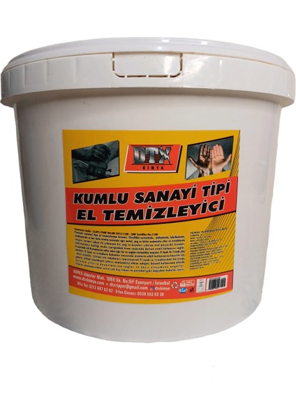 Endüstriyel Kumlu Talaşlı El Temizleme Sabunu (Kremi ) 5 kg