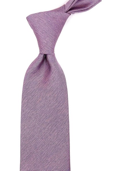 Pembe Kum Desen Mendilli Klasik Kravat KK12347