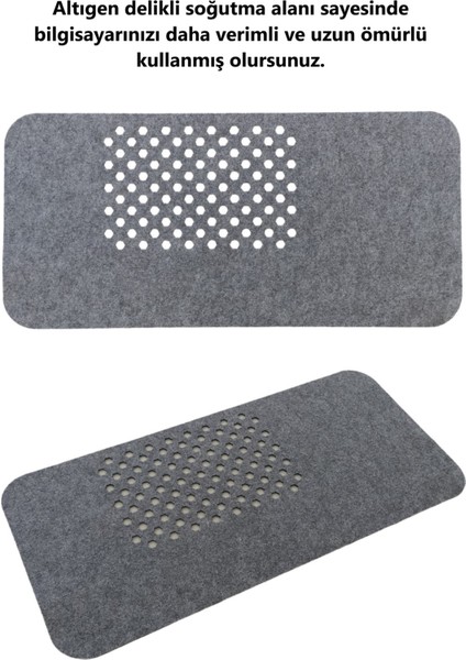 Çalışma Masası Düzenleyici Keçe Bilgisayar Mouse Pedi Masa Üstü Düzenleyici Mat 70X32 cm