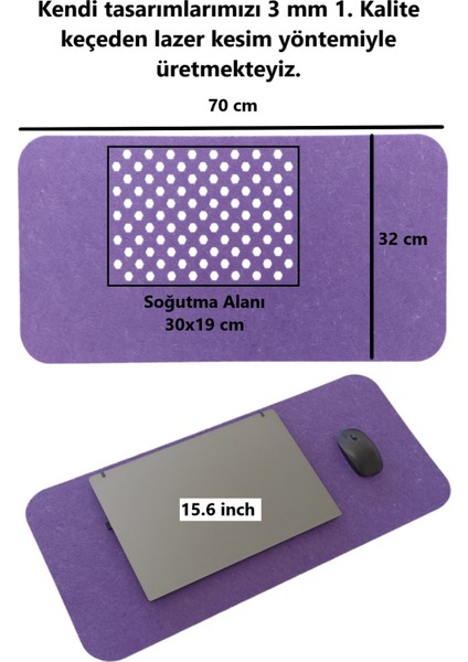 Çalışma Masası Düzenleyici Keçe Bilgisayar Mouse Pedi Masa Üstü Düzenleyici Mat 70X32 cm modelleri