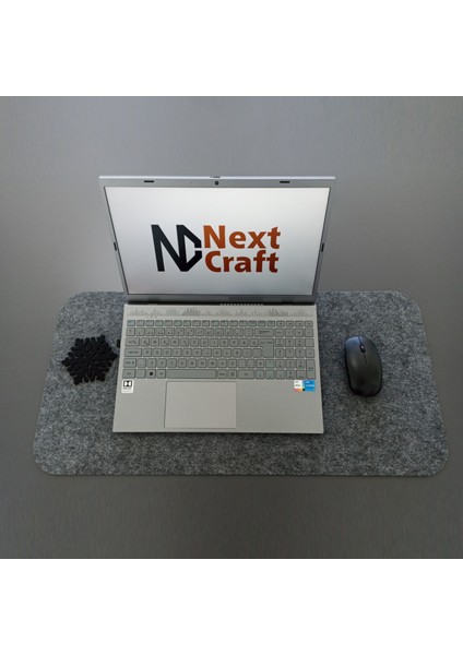 Çalışma Masası Düzenleyici Keçe Bilgisayar Mouse Pedi Masa Üstü Düzenleyici Mat 70X32 cm