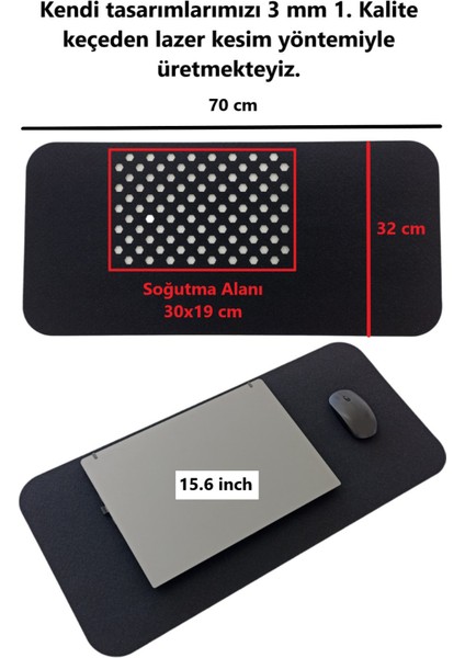 Çalışma Masası Düzenleyici Keçe Bilgisayar Mouse Pedi Masa Üstü Düzenleyici Mat 70X32 cm modelleri