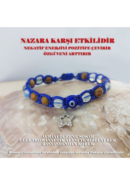 925 Ayar Gümüş Doğal Taşlı Nazara Karşı Enerji Bilekliği fiyatları