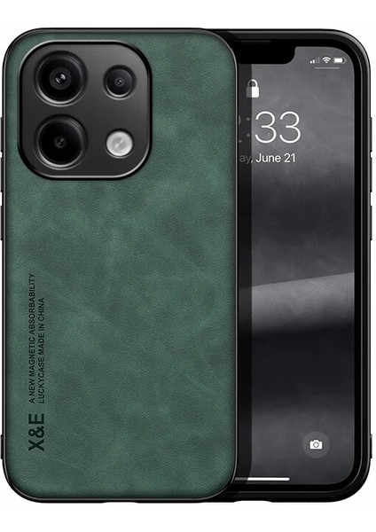 Xiaomi Redmi Note 13 Pro 4g Cilt Hissi Araba Manyetik Emme Cep Telefonu Kılıfı (Yurt Dışından)