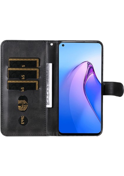 Oppo Reno 8 5g Moda Fermuar Çevirme Deri Telefon Kılıfı Kart Tutuculu Manyetik Cüzdan Telefon Kılıfı (Yurt Dışından) fırsatları