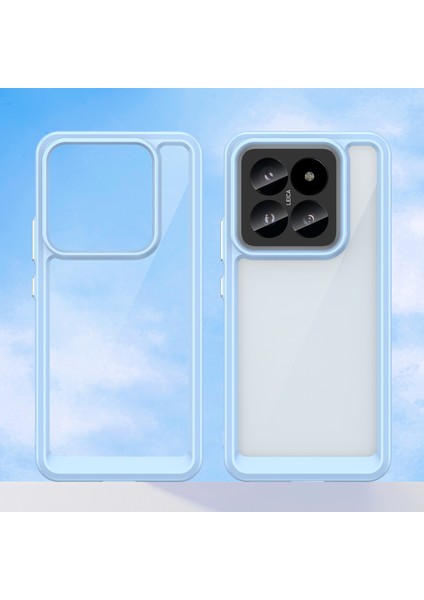 Xiaomi 14 Pro Için Şeffaf Pc Arka Tpu Tampon Telefon Kılıfı - Mavi (Yurt Dışından) modelleri