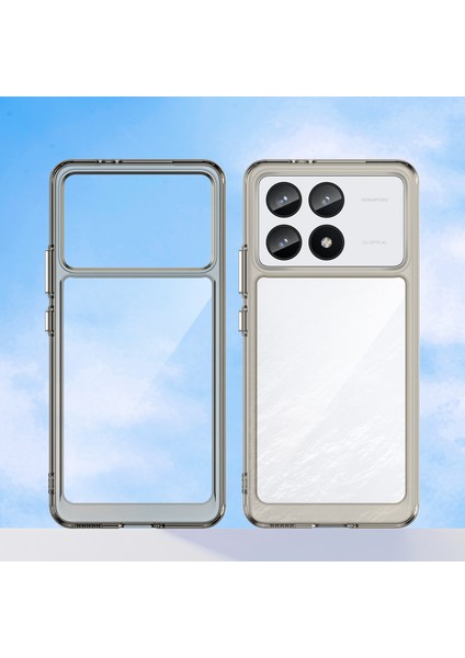 Xiaomi Redmi K70 Için Şeffaf Pc Arka Tpu Tampon Telefon Kılıfı - Gri (Yurt Dışından) fiyatları