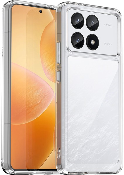Xiaomi Redmi K70 Için Şeffaf Pc Arka Tpu Tampon Telefon Kılıfı - Clear (Yurt Dışından)