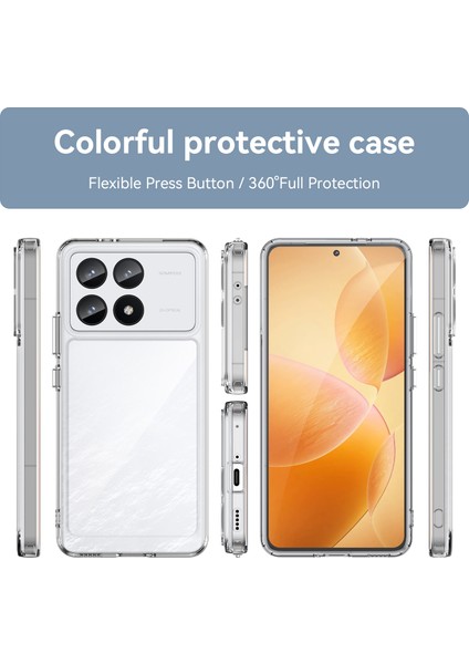 Xiaomi Redmi K70 Için Şeffaf Pc Arka Tpu Tampon Telefon Kılıfı - Clear (Yurt Dışından) modelleri